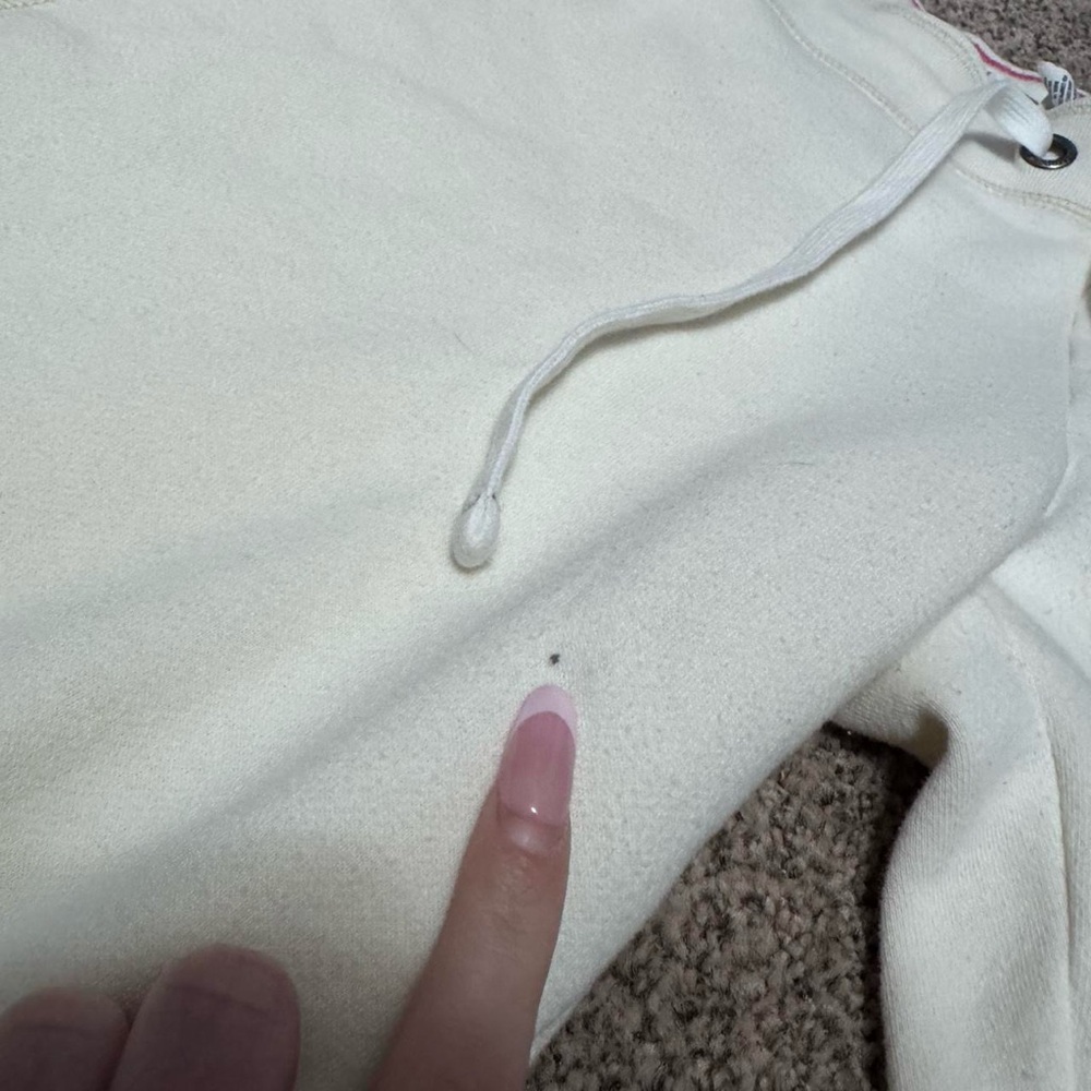 ❌SOLD❌ Aeropostale Y2K White/Pink Sweatpant Capri Pants - Picture 5 of 9